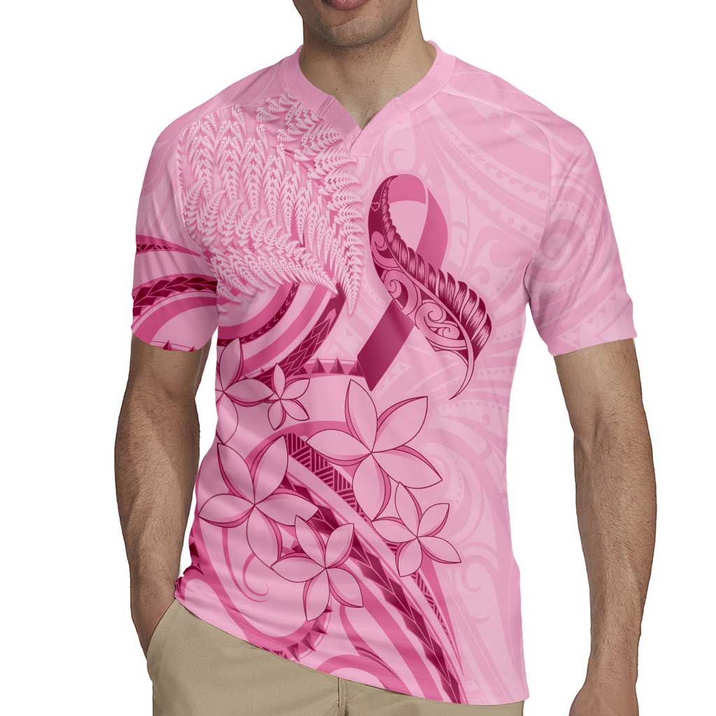 Aotearoa Maori Rugby Jersey Pink Fern Ribbons - Aussie Hoodie