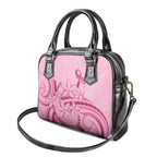 Aotearoa Maori Shoulder Handbag Pink Fern Ribbons - Aussie Hoodie