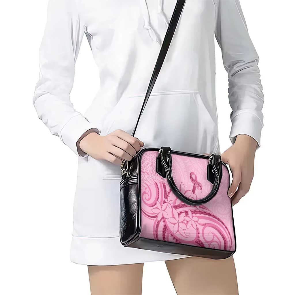 Aotearoa Maori Shoulder Handbag Pink Fern Ribbons - Aussie Hoodie