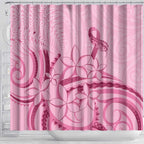 Aotearoa Maori Shower Curtain Pink Fern Ribbons - Aussie Hoodie