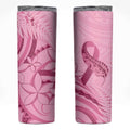 Aotearoa Maori Skinny Tumbler Pink Fern Ribbons - Aussie Hoodie