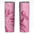 Aotearoa Maori Skinny Tumbler Pink Fern Ribbons - Aussie Hoodie