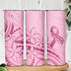 Aotearoa Maori Skinny Tumbler Pink Fern Ribbons - Aussie Hoodie
