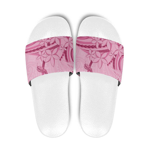 Aotearoa Maori Slide Sandals Pink Fern Ribbons - Aussie Hoodie