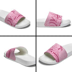 Aotearoa Maori Slide Sandals Pink Fern Ribbons - Aussie Hoodie