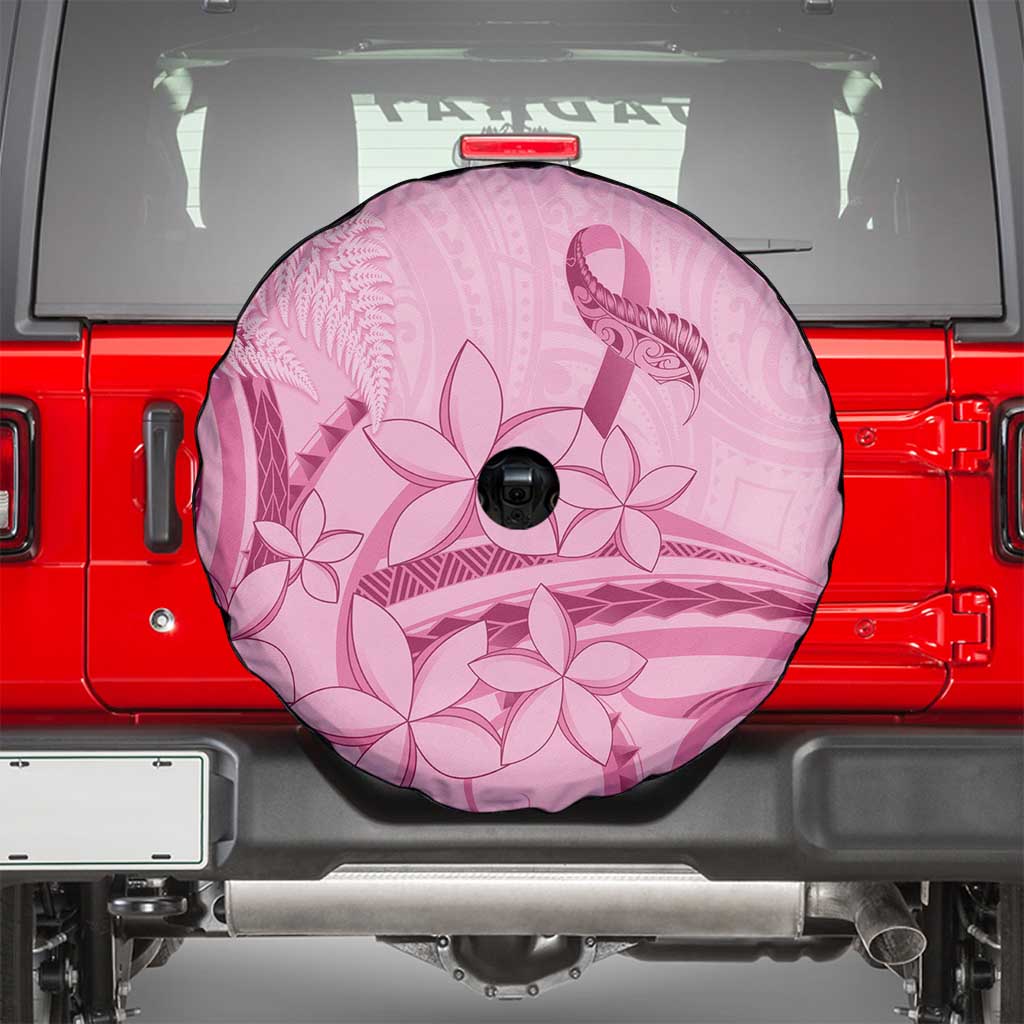Aotearoa Maori Spare Tire Cover Pink Fern Ribbons - Aussie Hoodie