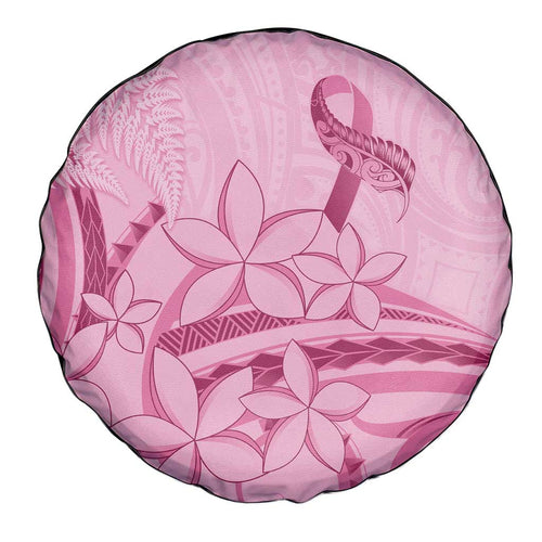 Aotearoa Maori Spare Tire Cover Pink Fern Ribbons - Aussie Hoodie