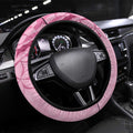 Aotearoa Maori Steering Wheel Cover Pink Fern Ribbons - Aussie Hoodie