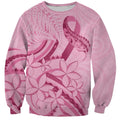 Aotearoa Maori Sweatshirt Pink Fern Ribbons - Aussie Hoodie