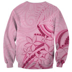 Aotearoa Maori Sweatshirt Pink Fern Ribbons - Aussie Hoodie