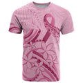 Aotearoa Maori T Shirt Pink Fern Ribbons - Aussie Hoodie