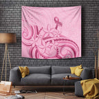 Aotearoa Maori Tapestry Pink Fern Ribbons - Aussie Hoodie