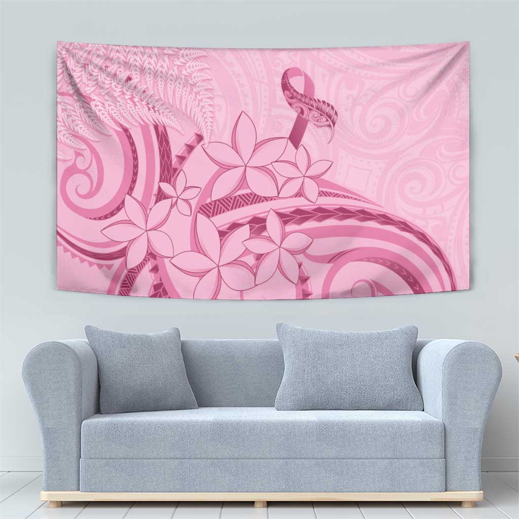Aotearoa Maori Tapestry Pink Fern Ribbons - Aussie Hoodie