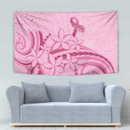 Aotearoa Maori Tapestry Pink Fern Ribbons - Aussie Hoodie