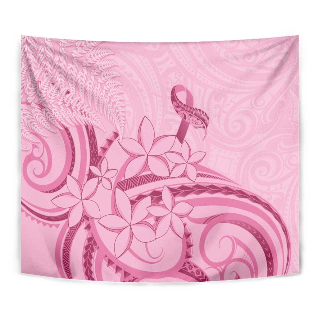 Aotearoa Maori Tapestry Pink Fern Ribbons - Aussie Hoodie