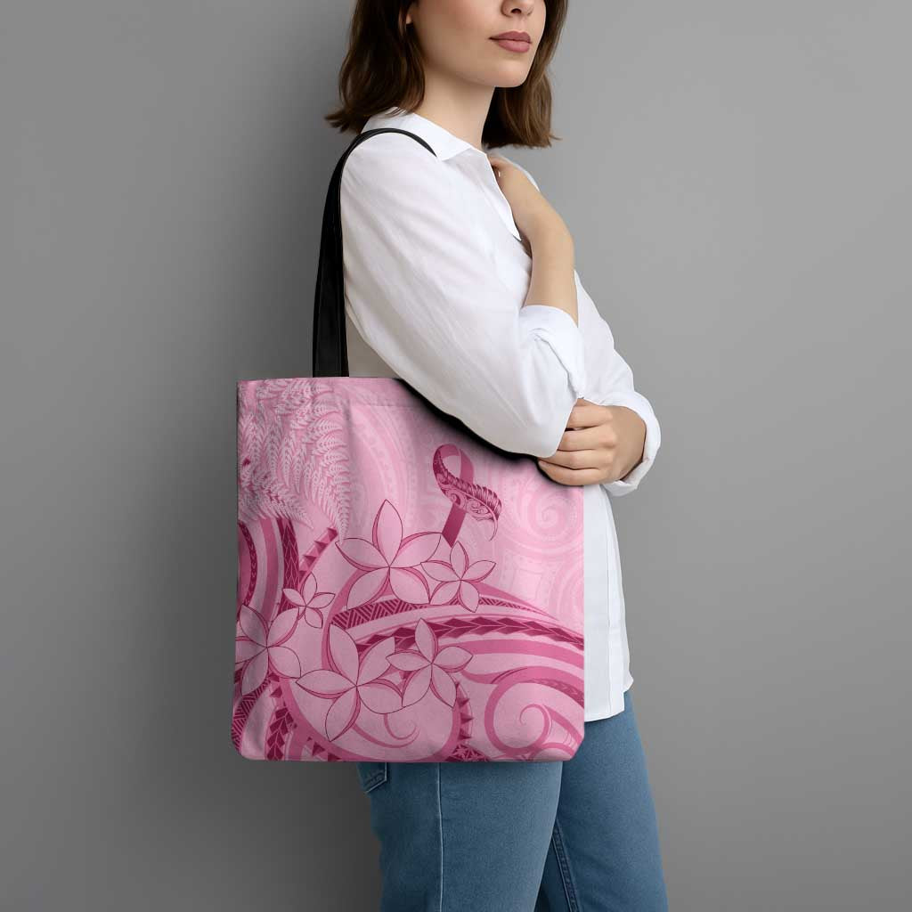 Aotearoa Maori Tote Bag Pink Fern Ribbons - Aussie Hoodie