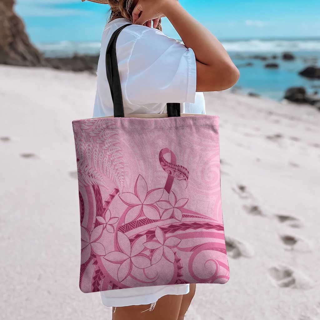 Aotearoa Maori Tote Bag Pink Fern Ribbons - Aussie Hoodie