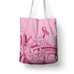 Aotearoa Maori Tote Bag Pink Fern Ribbons - Aussie Hoodie
