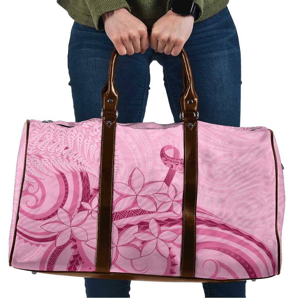 Aotearoa Maori Travel Bag Pink Fern Ribbons - Aussie Hoodie