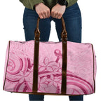 Aotearoa Maori Travel Bag Pink Fern Ribbons - Aussie Hoodie