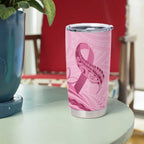 Aotearoa Maori Tumbler Cup Pink Fern Ribbons - Aussie Hoodie