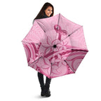 Aotearoa Maori Umbrella Pink Fern Ribbons - Aussie Hoodie