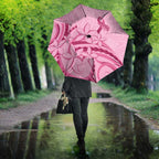 Aotearoa Maori Umbrella Pink Fern Ribbons - Aussie Hoodie