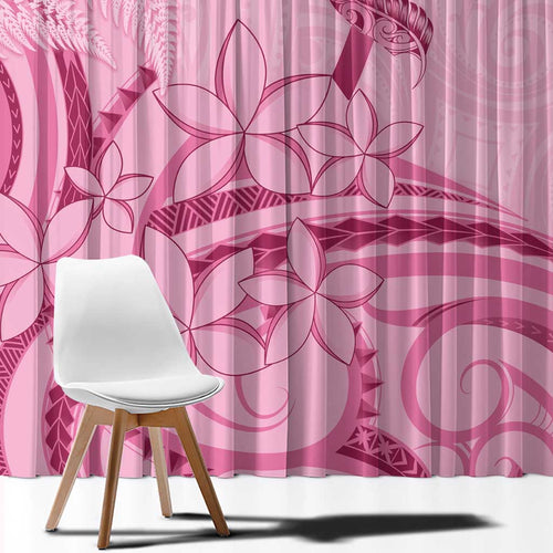 Aotearoa Maori Window Curtain Pink Fern Ribbons - Aussie Hoodie