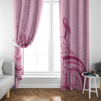 Aotearoa Maori Window Curtain Pink Fern Ribbons - Aussie Hoodie