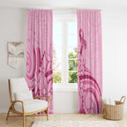 Aotearoa Maori Window Curtain Pink Fern Ribbons - Aussie Hoodie