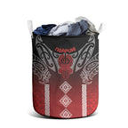 Aotearoa Maori Iwi Heritage Laundry Basket Ngapuhi Kokowai