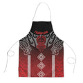 Aotearoa Maori Iwi Heritage Apron Ngapuhi Kokowai