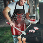 Aotearoa Maori Iwi Heritage Apron Ngapuhi Kokowai