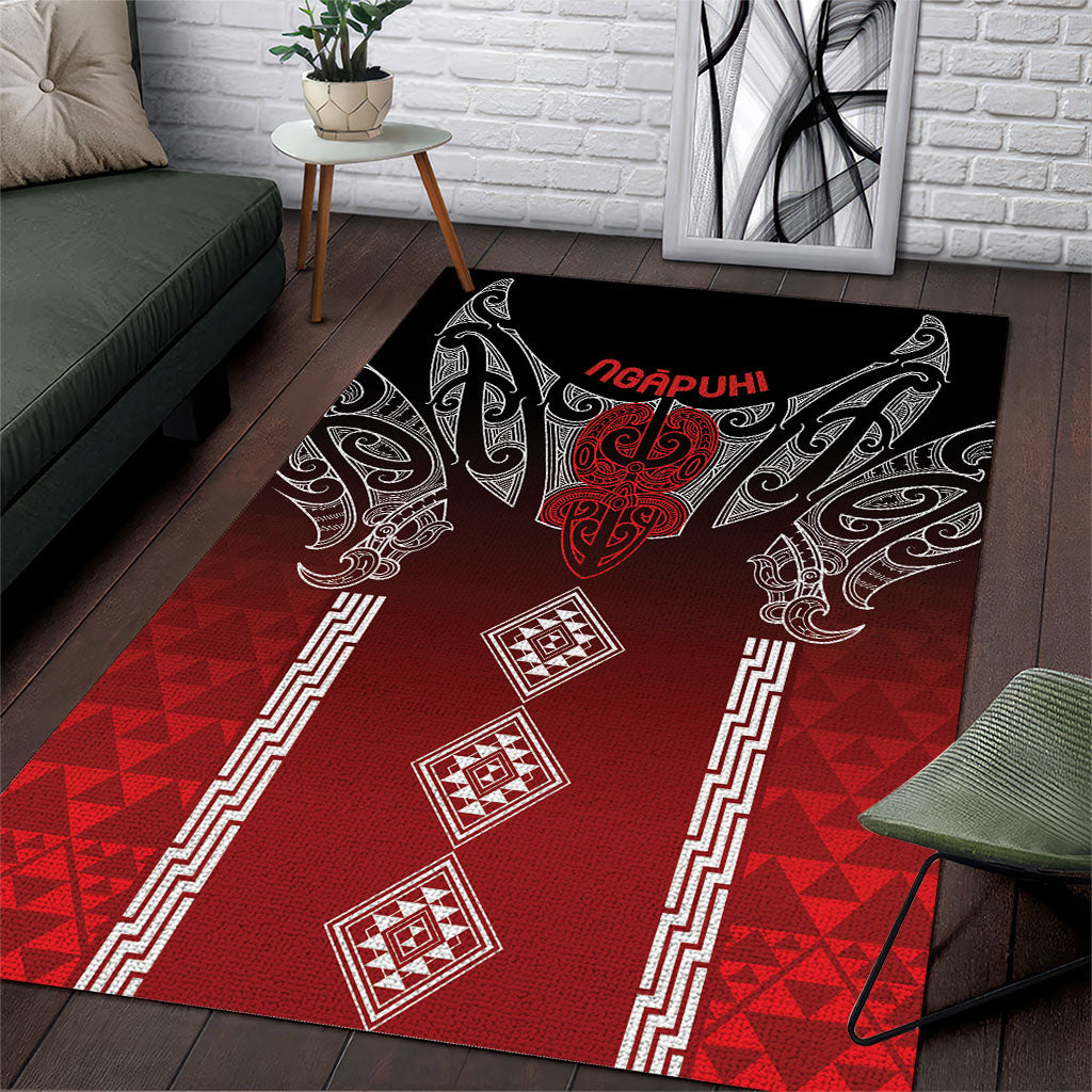 Aotearoa Maori Iwi Heritage Area Rug Ngapuhi Kokowai