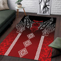 Aotearoa Maori Iwi Heritage Area Rug Ngapuhi Kokowai