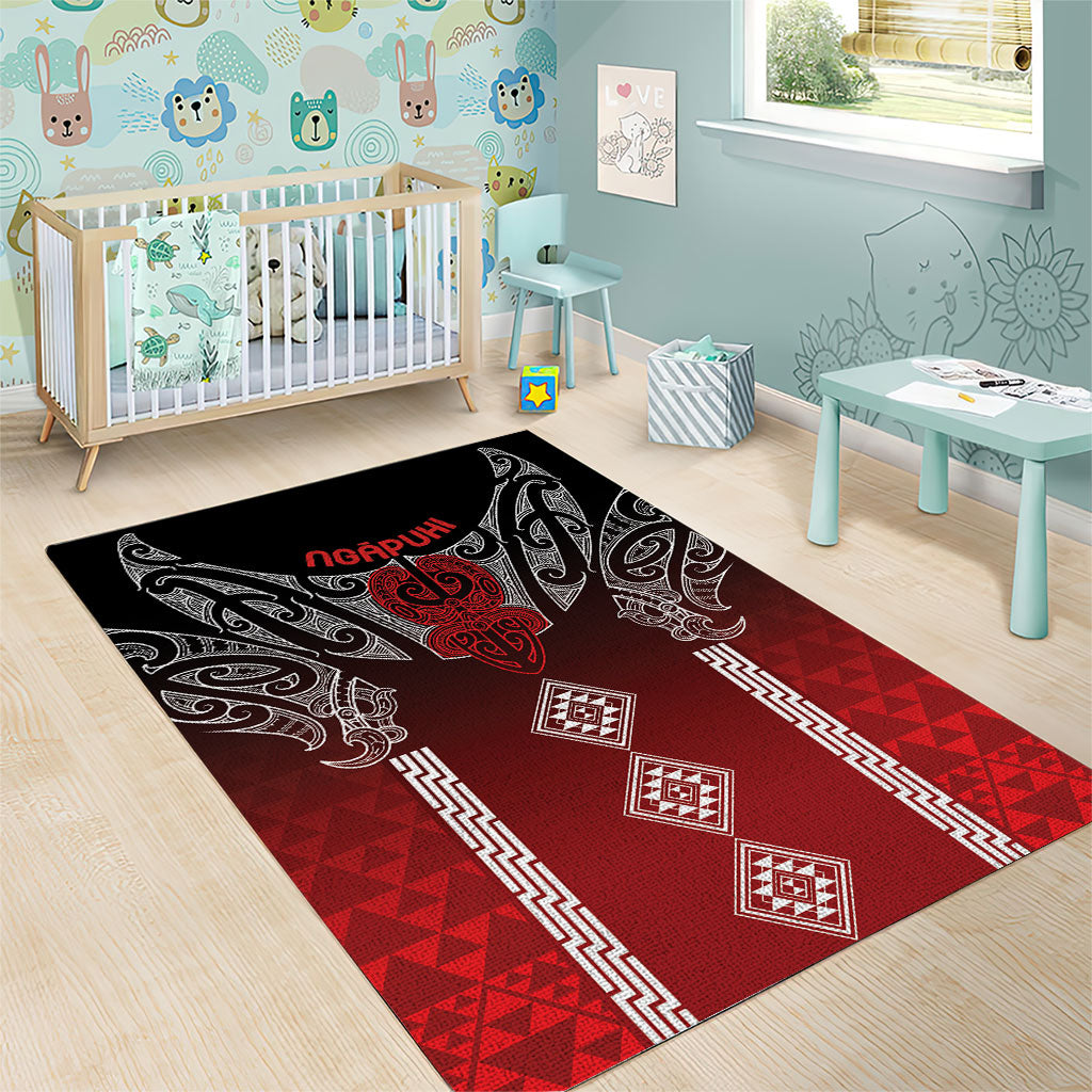 Aotearoa Maori Iwi Heritage Area Rug Ngapuhi Kokowai