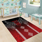 Aotearoa Maori Iwi Heritage Area Rug Ngapuhi Kokowai