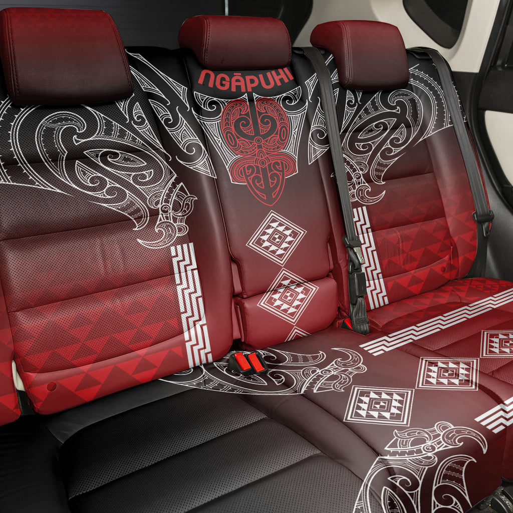 Aotearoa Maori Iwi Heritage Back Car Seat Cover Ngapuhi Kokowai