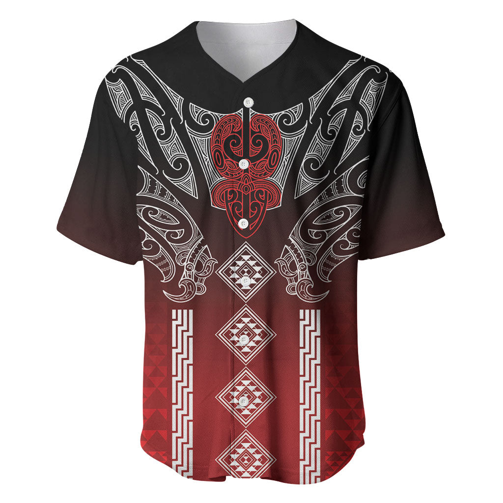 Aotearoa Maori Iwi Heritage Baseball Jersey Ngapuhi Kokowai