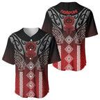 Aotearoa Maori Iwi Heritage Baseball Jersey Ngapuhi Kokowai