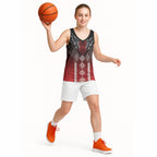 Aotearoa Maori Iwi Heritage Basketball Jersey Ngapuhi Kokowai