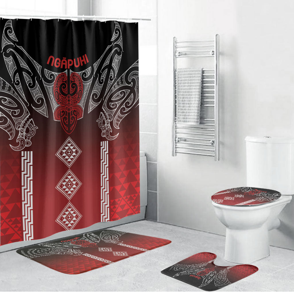 Aotearoa Maori Iwi Heritage Bathroom Set Ngapuhi Kokowai