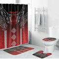 Aotearoa Maori Iwi Heritage Bathroom Set Ngapuhi Kokowai