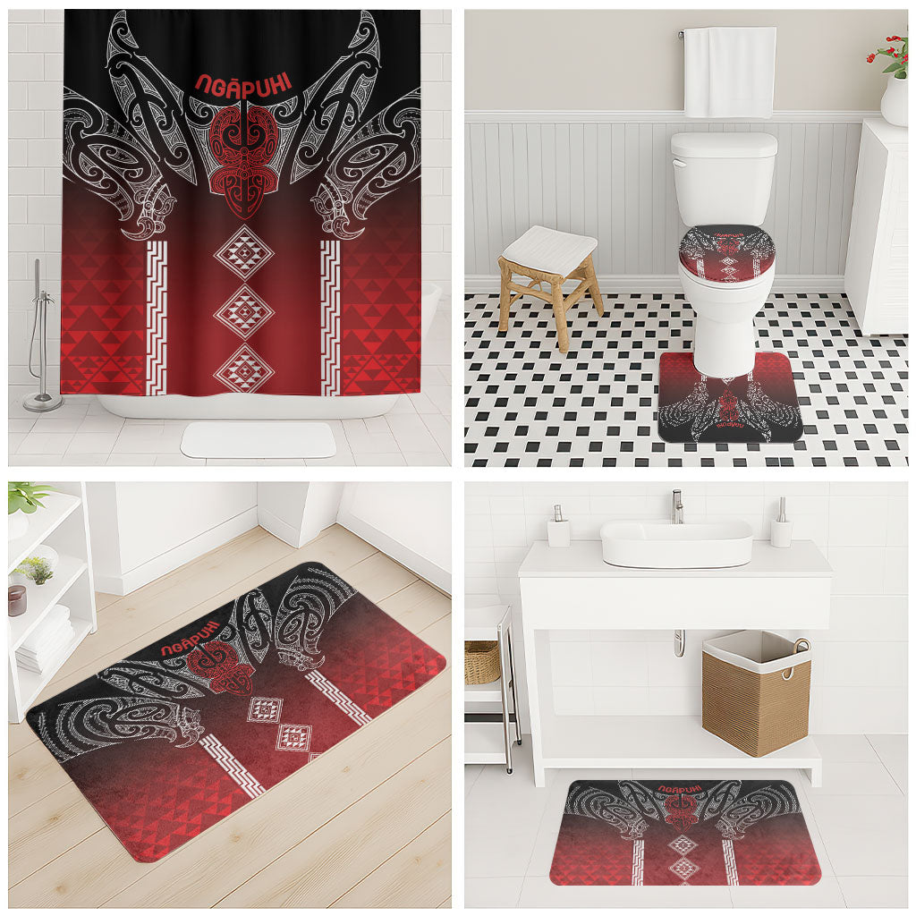 Aotearoa Maori Iwi Heritage Bathroom Set Ngapuhi Kokowai