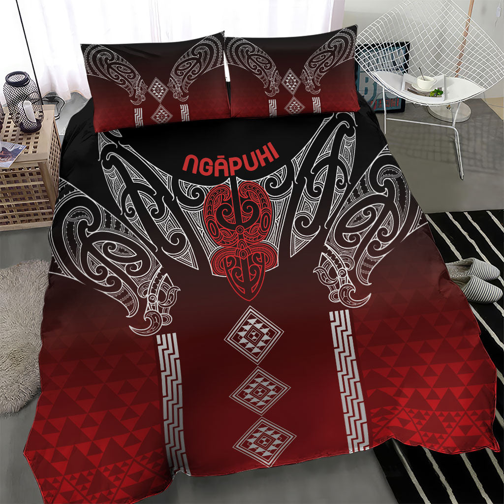 Aotearoa Maori Iwi Heritage Bedding Set Ngapuhi Kokowai