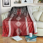 Aotearoa Maori Iwi Heritage Blanket Ngapuhi Kokowai