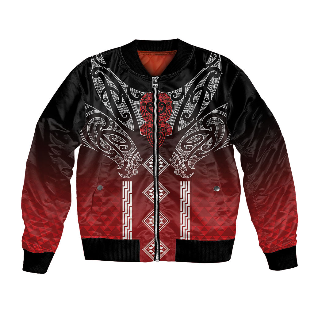 Aotearoa Maori Iwi Heritage Bomber Jacket Ngapuhi Kokowai