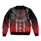 Aotearoa Maori Iwi Heritage Bomber Jacket Ngapuhi Kokowai