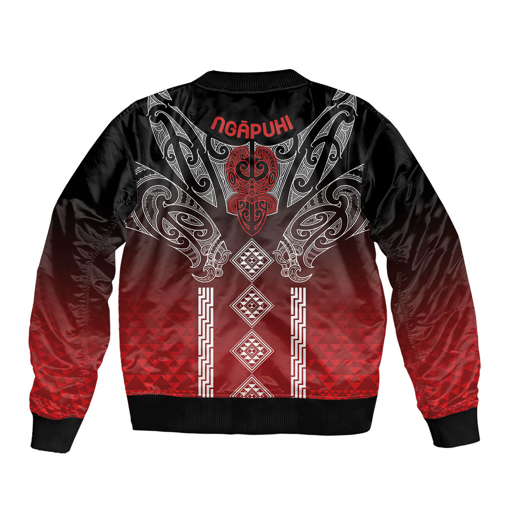 Aotearoa Maori Iwi Heritage Bomber Jacket Ngapuhi Kokowai