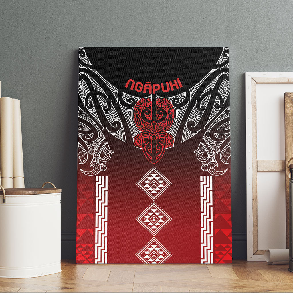 Aotearoa Maori Iwi Heritage Canvas Wall Art Ngapuhi Kokowai